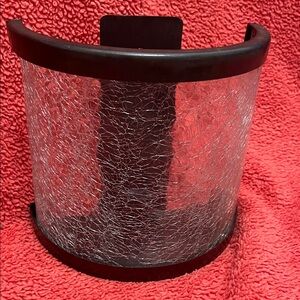 Target Black Metal Cracked Glass Tea Light Candle Holder